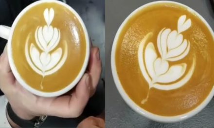 Latte Art || Crafted Ristretto on Caffe Latte || COFFEE CULTURE || OFFICIAL FOODIE 😋