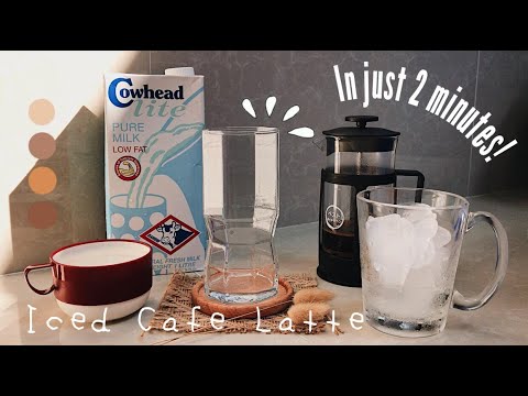 Iced Cafe Latte *2 mins. | coffee series ☕