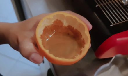 Orange Cup for my Piccolo latte