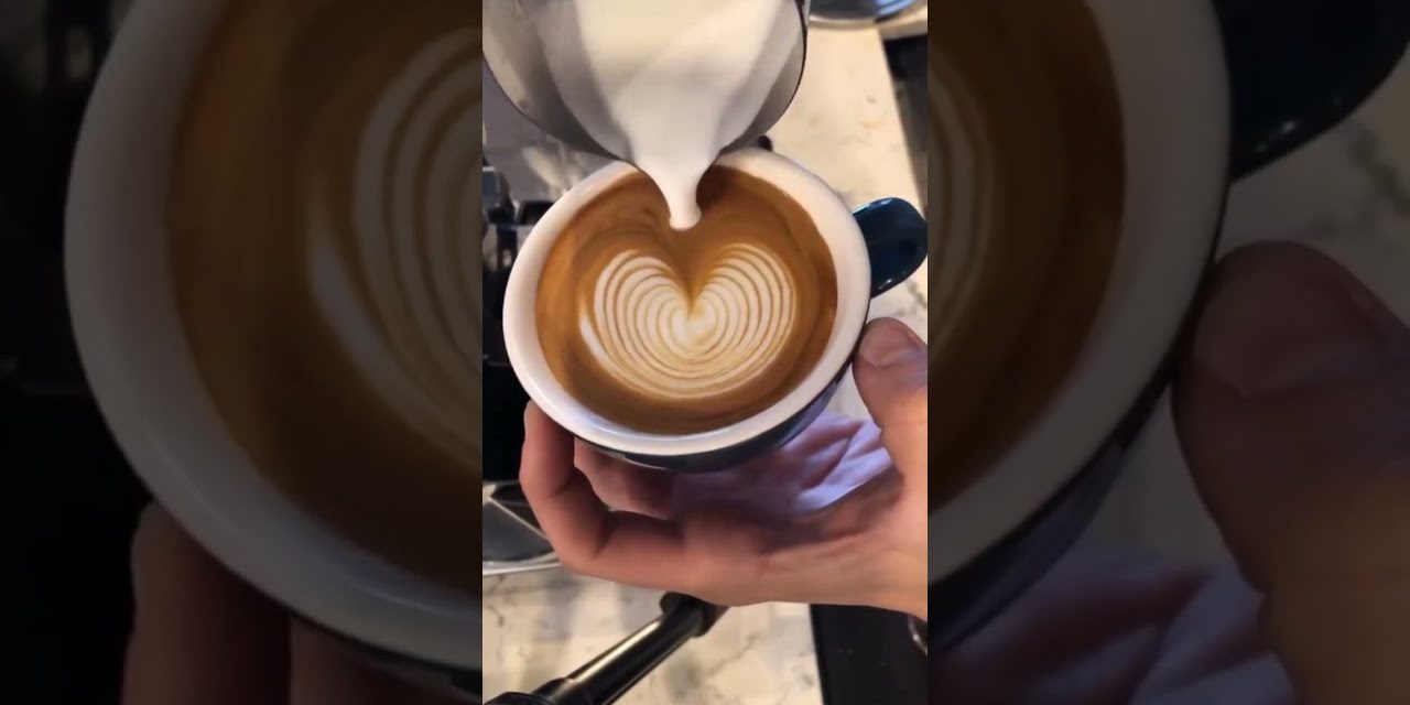 Latte Art Barista tutorial 101 #EP (93)