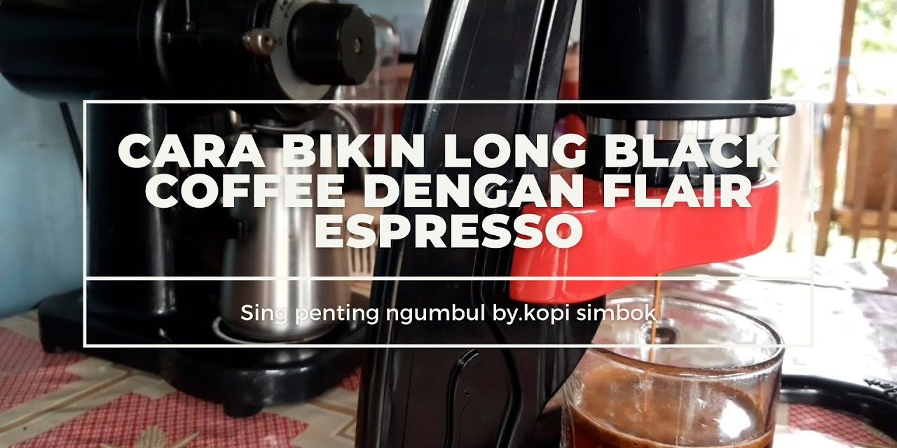 Cara bikin long black coffee
