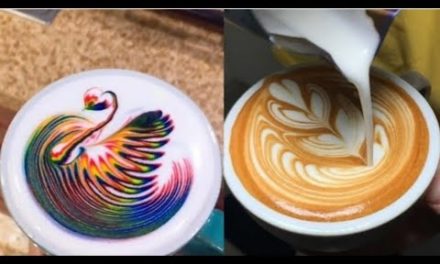 Amazing cappuccino latte art