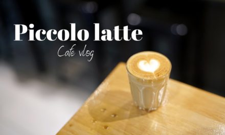 Latte art piccolo latte cafe vlog coffee