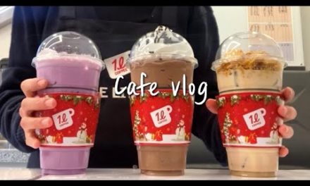 (Sub)🎁🎄더리터에도 크리스마스가 왔어요🎄🎁 / cafe vlog / 카페 브이로그 / asmr / nobgm