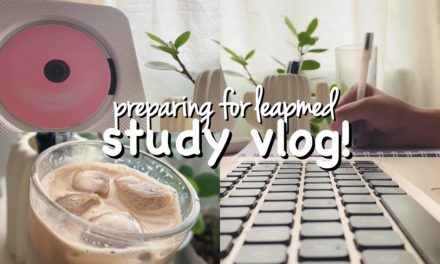 study with me | preparing for leapmed + quick latte at home ☕️
