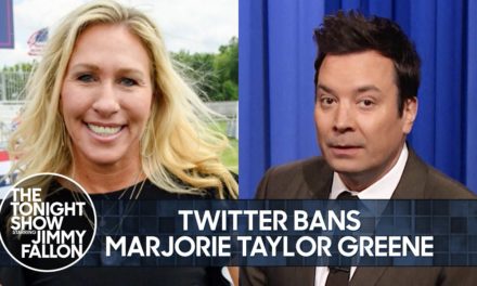 Twitter Bans Republican Conspiracy Theorist Marjorie Taylor Greene | The Tonight Show