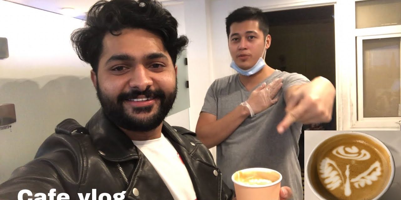 Cafe vlog | flat white coffee | espresso | rose latte art | barista vlog #iloveqatar