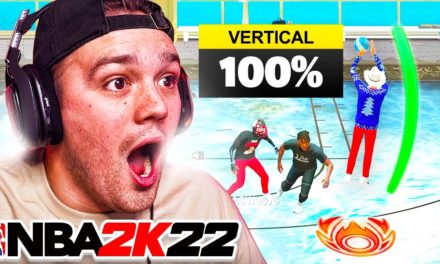 THE HIGHEST VERTICAL JUMPSHOT on 2K22.. (JUMPS 10 FT IN THE AIR)