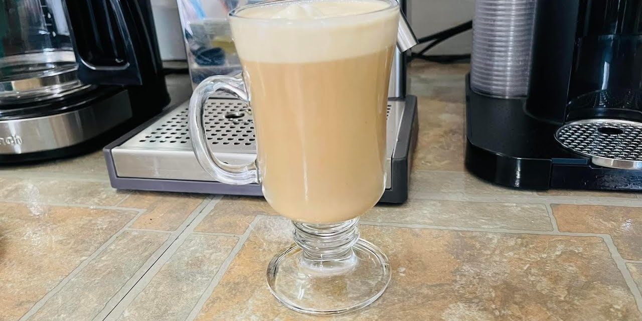 my homemade Affogato Coffee with a shot of whisky.