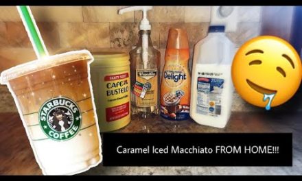 STARBUCKS CARAMEL ICED MACCHIATO –  USING CAFE BUSTELO
