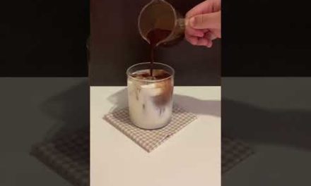 How to Make Easy Iced Mocha at Home 🍫 ☕️ #shorts