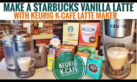 Keurig K-Cafe K-Cup Latte Maker HOW TO MAKE STARBUCKS BLONDE VANILLA LATTE