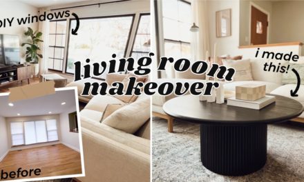 DIY LIVING ROOM MAKEOVER + BUILDING A COFFEE TABLE