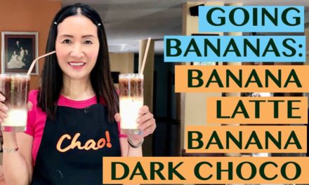 BANOFEE DRINKS: BANANA CAFE LATTE AND BANANA DARK CHOCOLATE