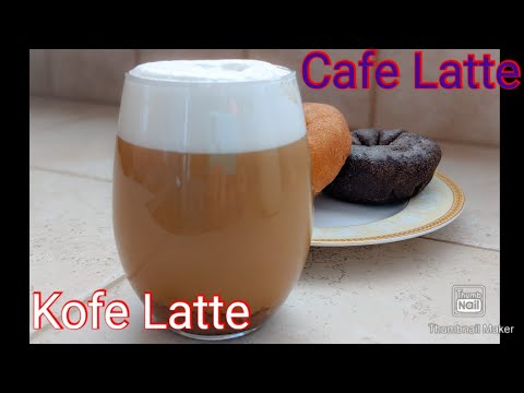 Kofe Latte Tayyorlash | Cafe Latte | Easy Latte recipe
