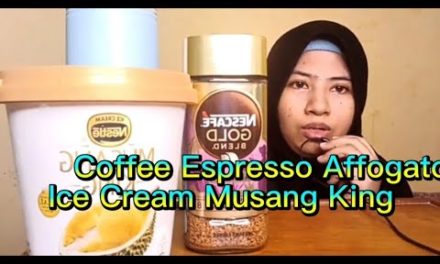 Coffee Espresso Affogato with Ice Cream Nestle Musang King