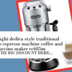 de'longhi dedica style traditional pump espresso machine coffee and cappuccino ma…
