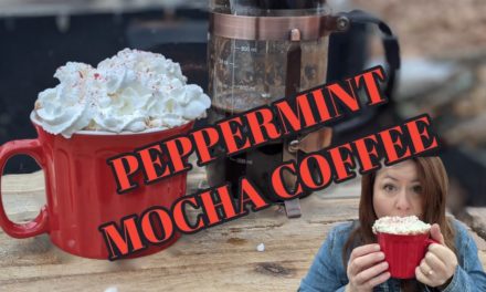 French Press Campfire Peppermint Mocha Coffee ASMR OFFGRID