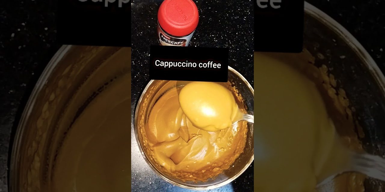 Only 3 ingredient cappuccino coffee |cappuccino coffee at home| #shorts