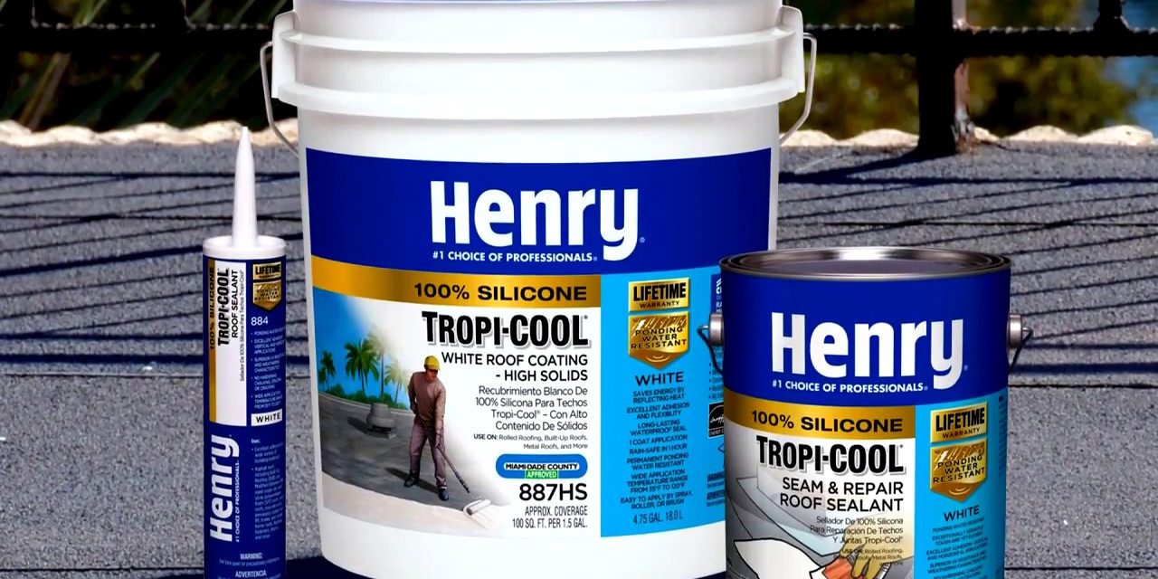 How to apply Henry® Tropi-Cool® 100% Silicone White Roof Coating