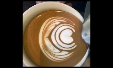 Cafe latte/Latte art/How to make latte art?/ Tulip art.   SUBSCRIBE…