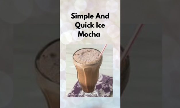 Simple And Quick Ice Mocha Coffee #shorts