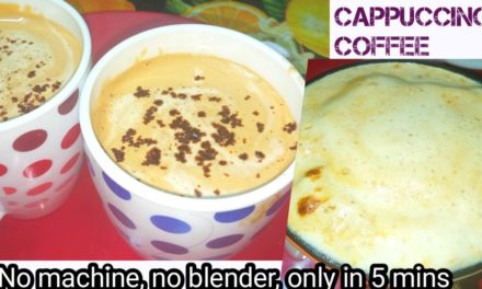 cappuccino coffee without machine,Blender in 5minutes only /Home made cappuccino coff…