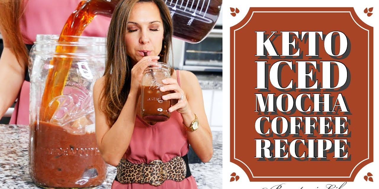 Keto ICED MOCHA Coffee Recipe – Low Carb [6g] & ONLY 165 Calories!