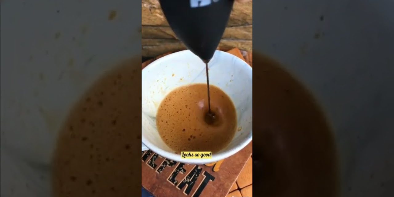 preparing cappuccino