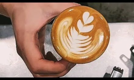 Daily latte art #118 Rosetta piccolo latte #ytshorts #shorts #coffee #vlog#cafe #bari…