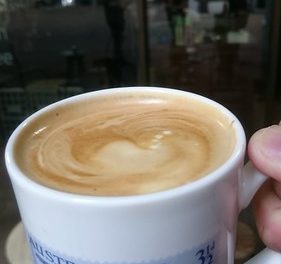 Strong caffe latte AUD3.60 – Coffee Commission, Melbourne