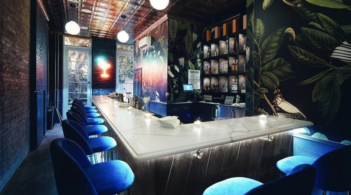 This speakeasy hidden behind a coffee shop serves really good cocktails