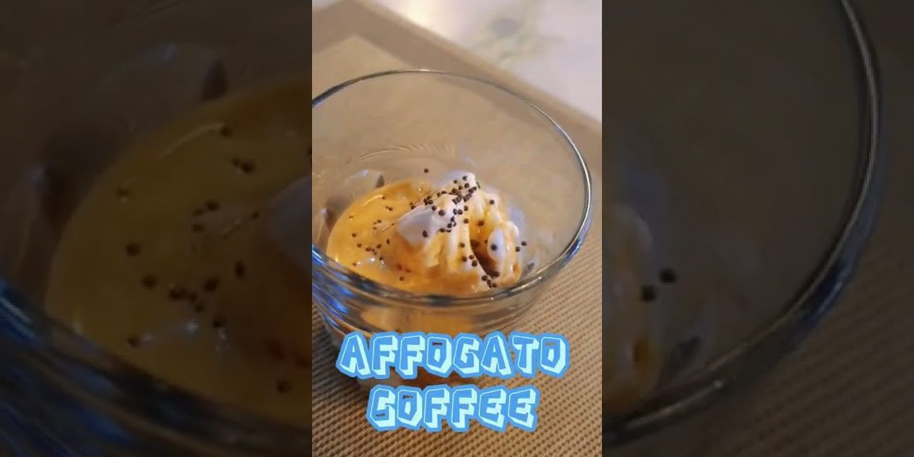 Affogato coffee ice cream ☕🍨