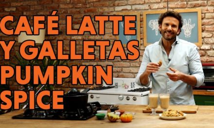Café latte y galletas pumpkin spice