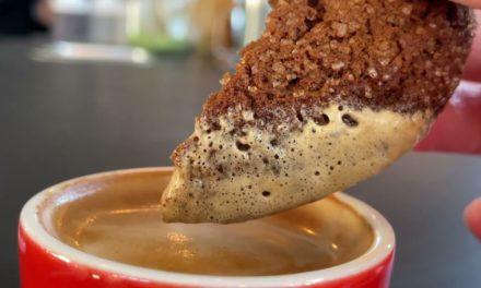 guy walks into cafe, orders a macchiato, and dips his cookie in it 3