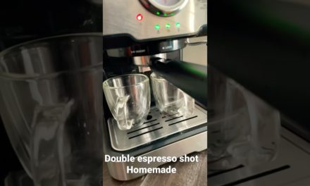 Double espresso shot