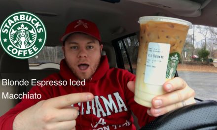 STARBUCKS BLONDE ESPRESSO ICED CARAMEL MACCHIATO DRINK REVIEW THE SHOWSTOPPER SHOWS