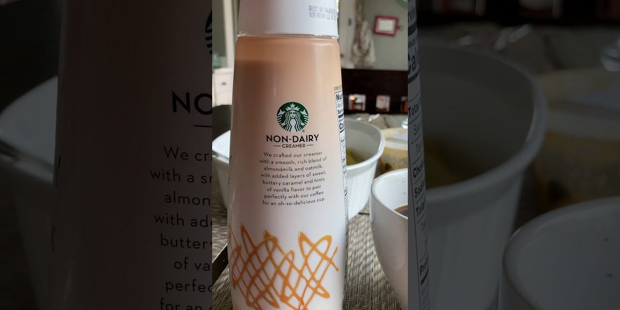 Starbucks almond milk oatmilk caramel macchiato in your coffee ☕️