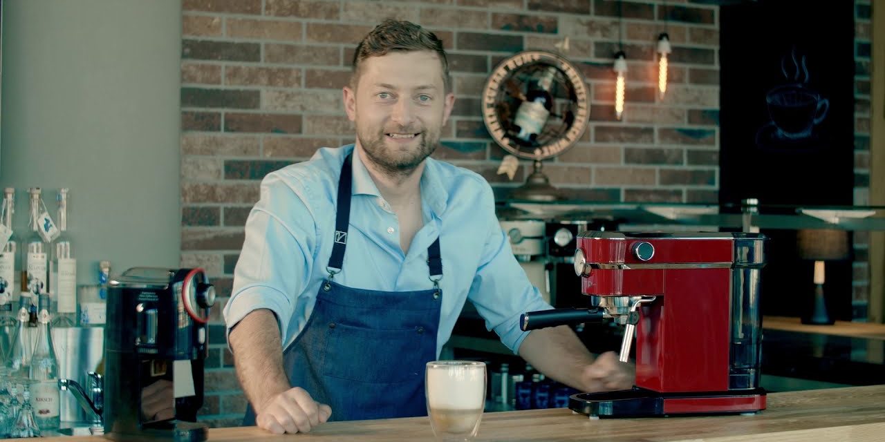 ETA Storio Manual Espresso Machine – Coffee preparation (latte macchiato)