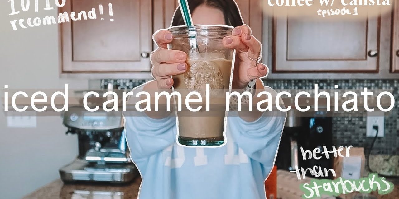 HOW TO MAKE ICED COFFEE AT HOME // iced caramel macchiato at home recipe