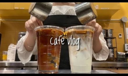 (Sub) cafe vlog | Americano & Dolce latte / 카페 브이로그 / asmr / no bgm / korea cafe…