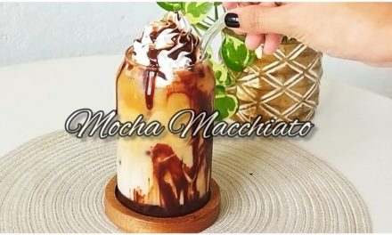 HOW TO MAKE STARBUCKS MOCHA MACCHIATO ICED COFFEE | HOME CAFE | COFFEE HACK|  AESTHET…