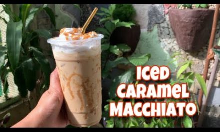 HOMEMADE ICED CARAMEL MACCHIATO | HOW TO MAKE ICED CARAMEL MACCHIATO AT HOME