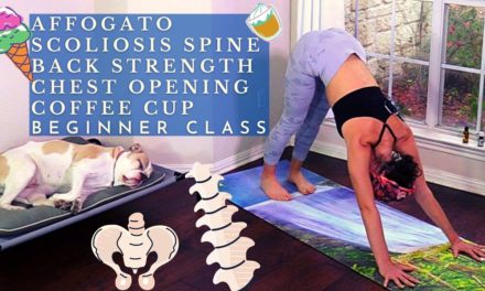 Beginner Spine Scoliosis Back Chest Affogato Coffee Cup Yoga Flow Class