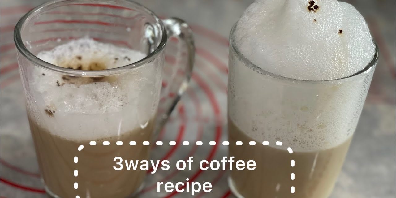 3ways of coffee (espresso,cappuccino,macchiato)by Foodie Queen vlogger