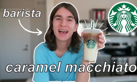 How To Make A Starbucks Iced Caramel Macchiato At Home // by a barista