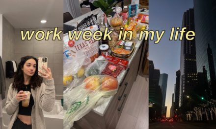 work week in my life: long hours, grocery haul, current fav coffee orders, + more!