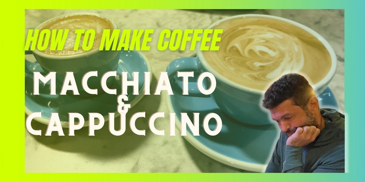HOW TO MAKE COFFEE: macchiato and cappuccino ☕  in a small RV