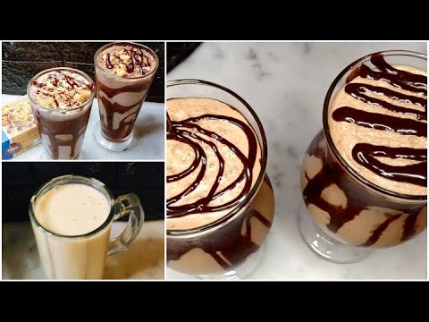 3 Best Milkshakes Recipes| Banana Milkshake|Chocochip Milkshake|Special Mocha Coffee|