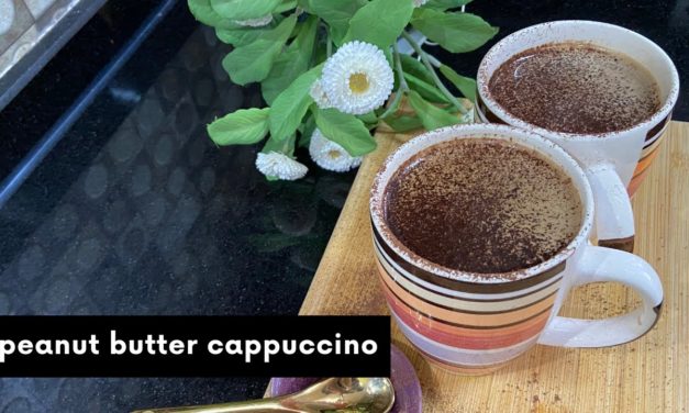PEANUT BUTTER CAPPUCCINO | How to Make Cappuccino At Home | No Sugar Calming Peanut B…
